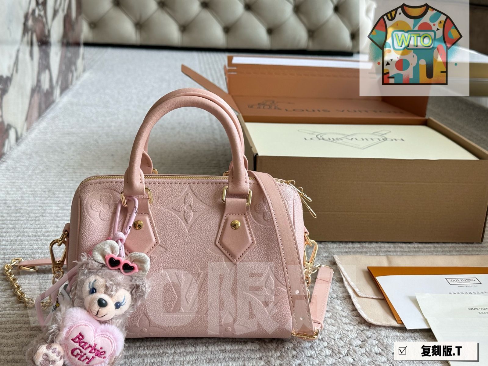 LV ルイヴィトン ss24 Speedy 20 紫色 款 配盒