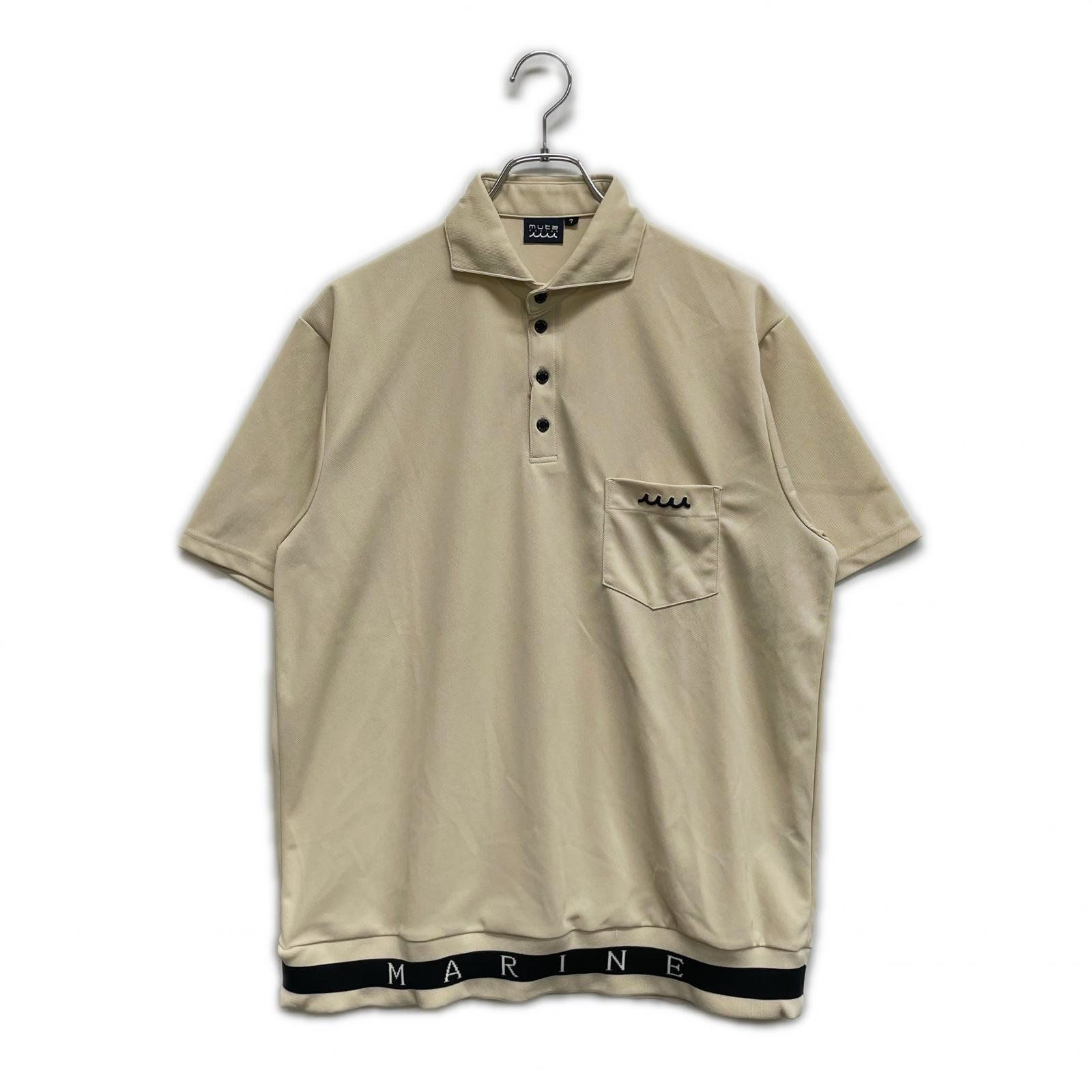 メンズ ムータマリン muta MARINE 半袖ポロシャツ LL ベージュ