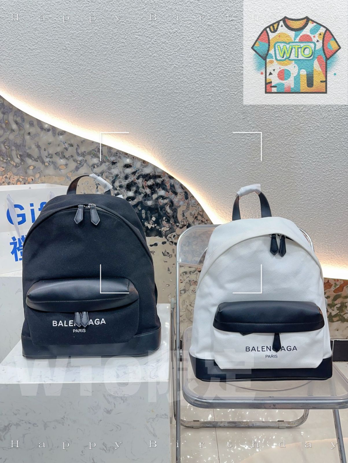 バラクラバ男女兼用大容量ダブルショルダーバッグ