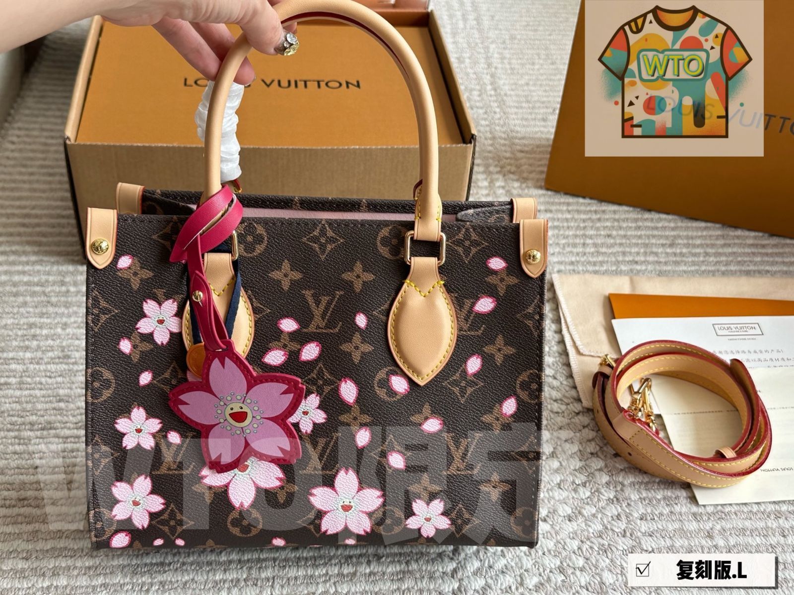 桜 LV ルイヴィトン OnTheGo スモールサイズ