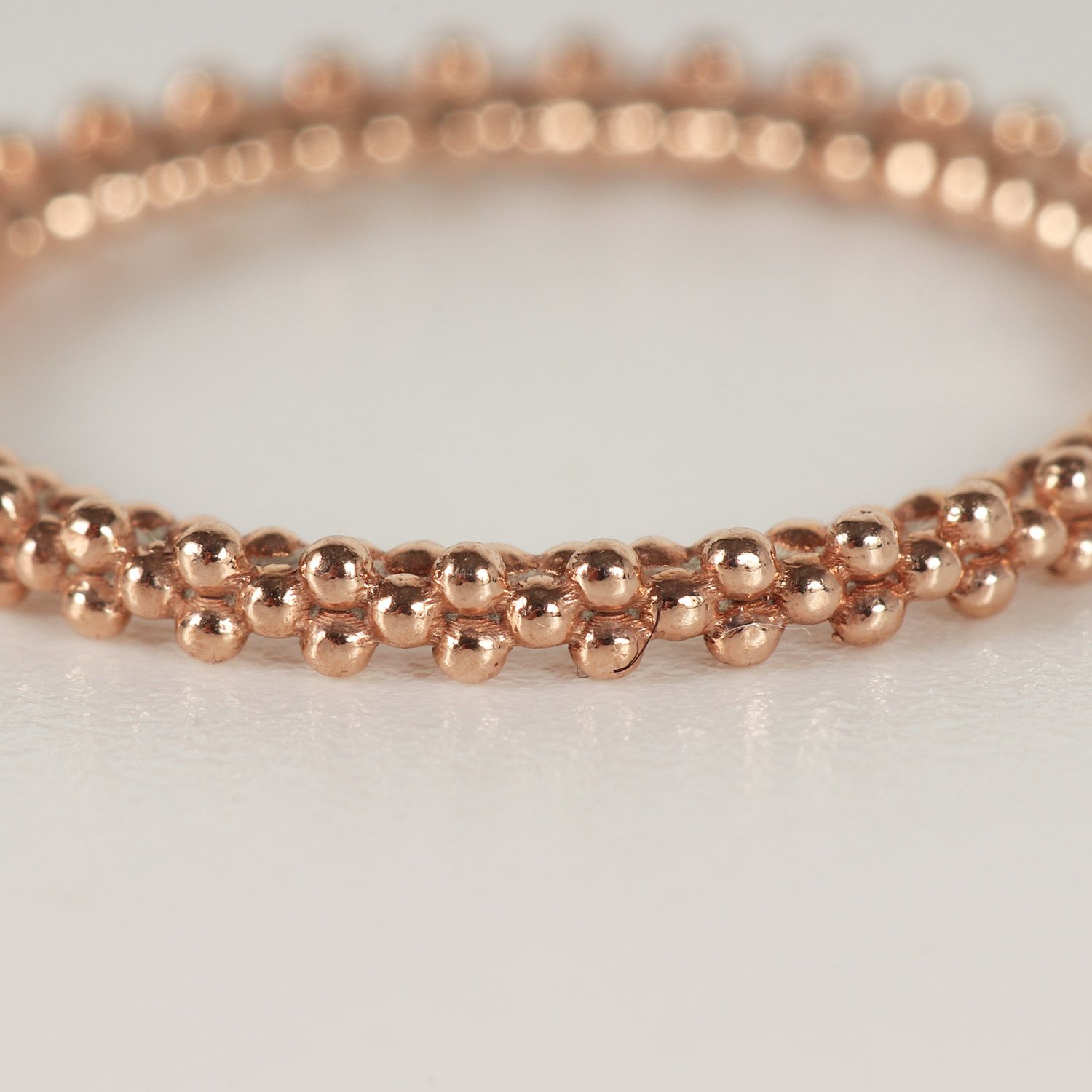 agete アガット K10 バブルリング / 指輪 | PG ゴールド サイズ:11号