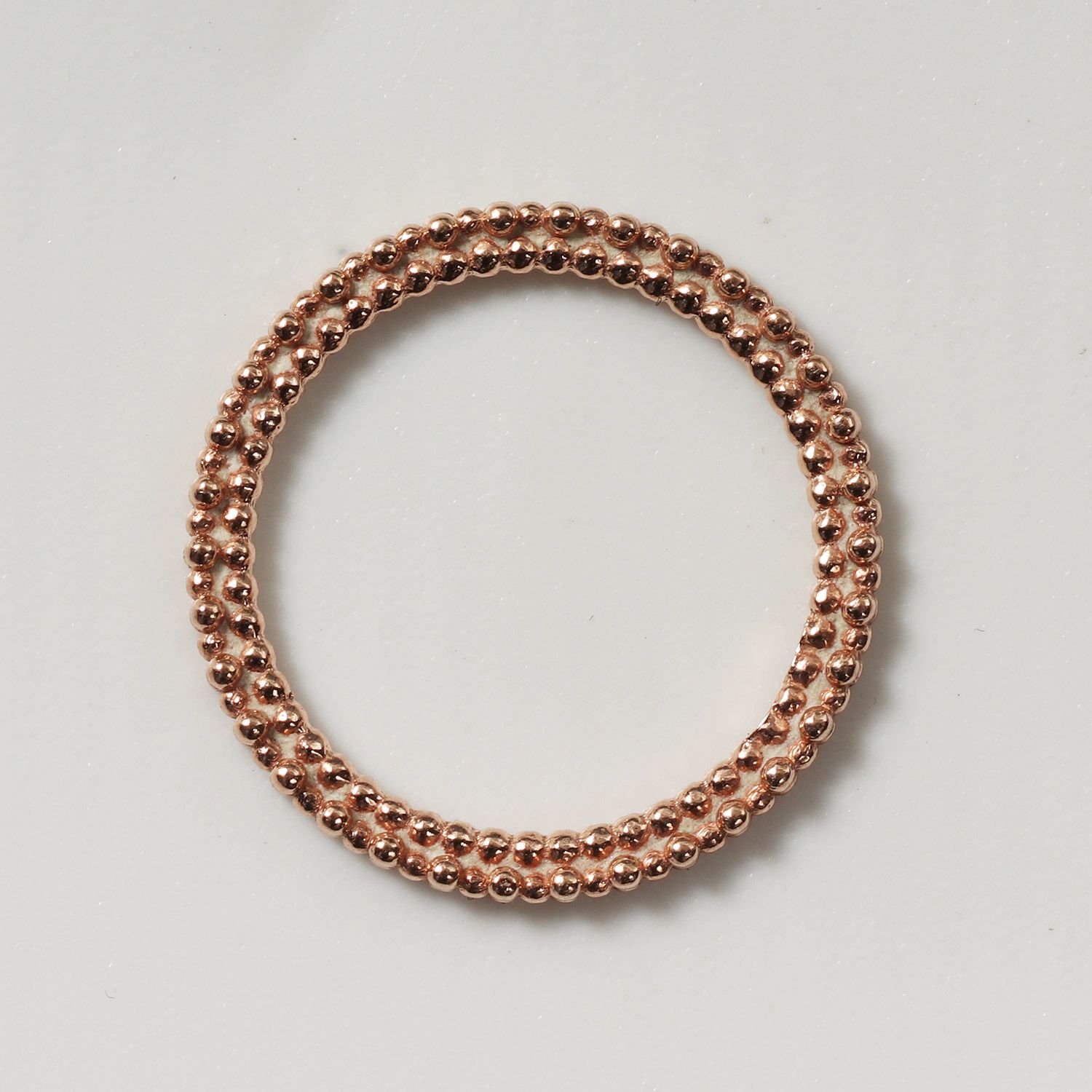 agete アガット K10 バブルリング / 指輪 | PG ゴールド サイズ:11号