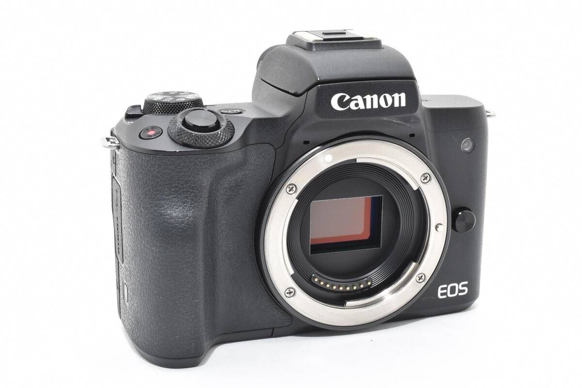 【人気おしゃれ】 上品 キヤノン Canon EOS Kiss M ダブルレンズ EF-M 15-45mm F3.5-6.3 22mm F2 STM T56＃4836