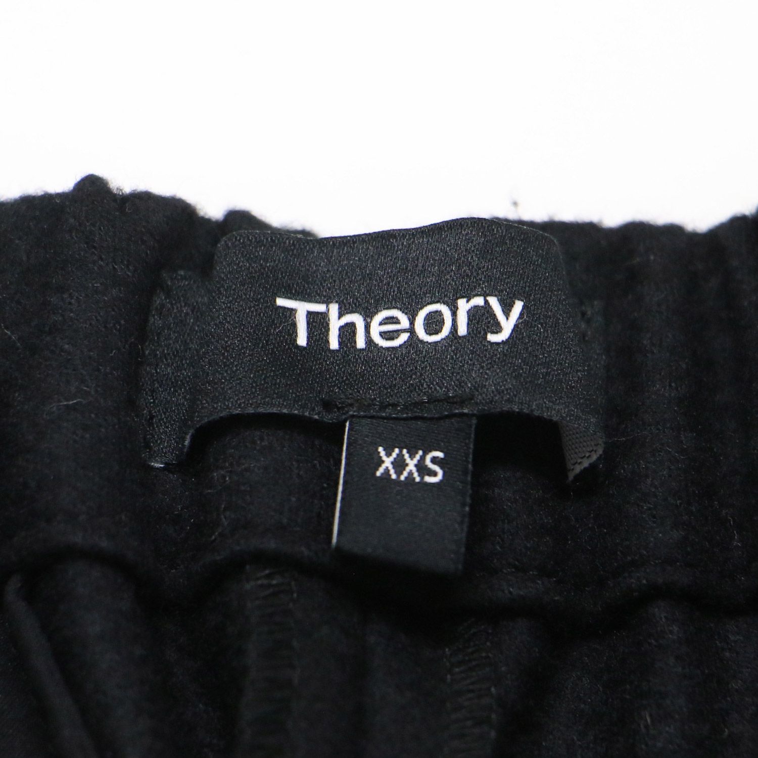  Theory セオリー パンツ ブラック 黒 サイズ XXS 24秋冬 ウール ワイドパンツ Neo Smooth Jersey Wide Pull On FL センタープレス ウエストゴム ストレート ボトムス ズボン レディース その他 パンツ