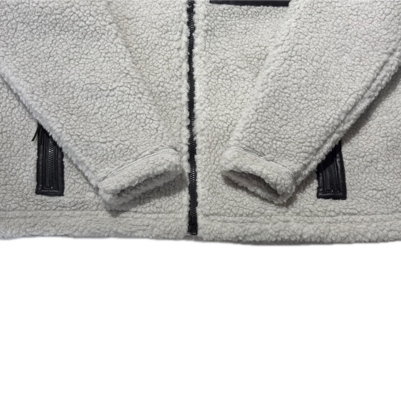  レディース ブリーフィング BRIEFING フルジップアウター L グレー ボア ダブルジップ メッシュ裏地 秋冬 ジャケット レディースウェア