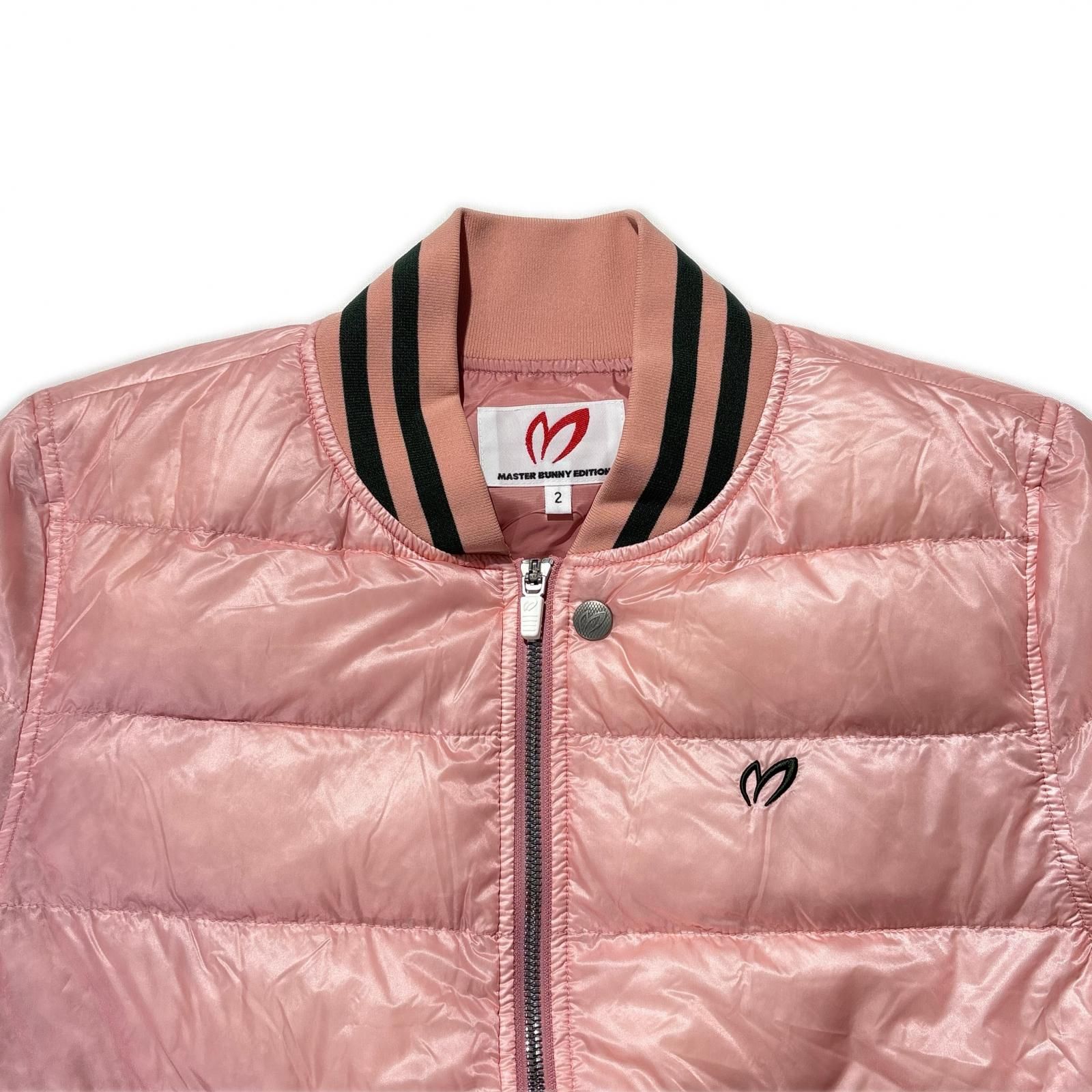  レディース マスターバニーエディション MASTER BUNNY EDITION ダウンジャケット 2 L ピンク ダブルジップ ジャケット レディースウェア
