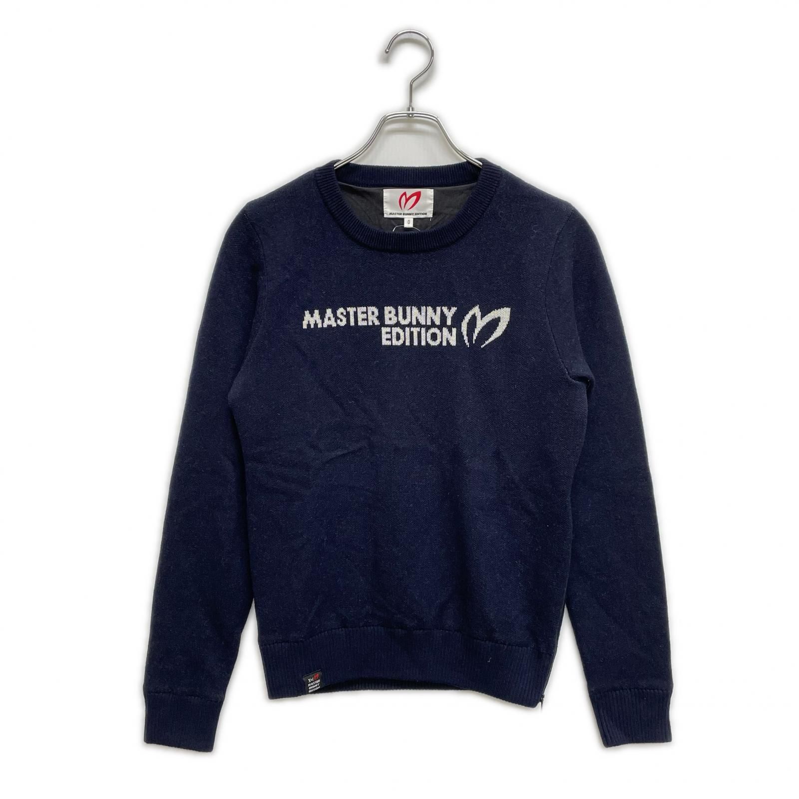 レディース マスターバニーエディション MASTER BUNNY EDITION セーター 0 S 濃紺 長袖クルーネック 裏地付き
