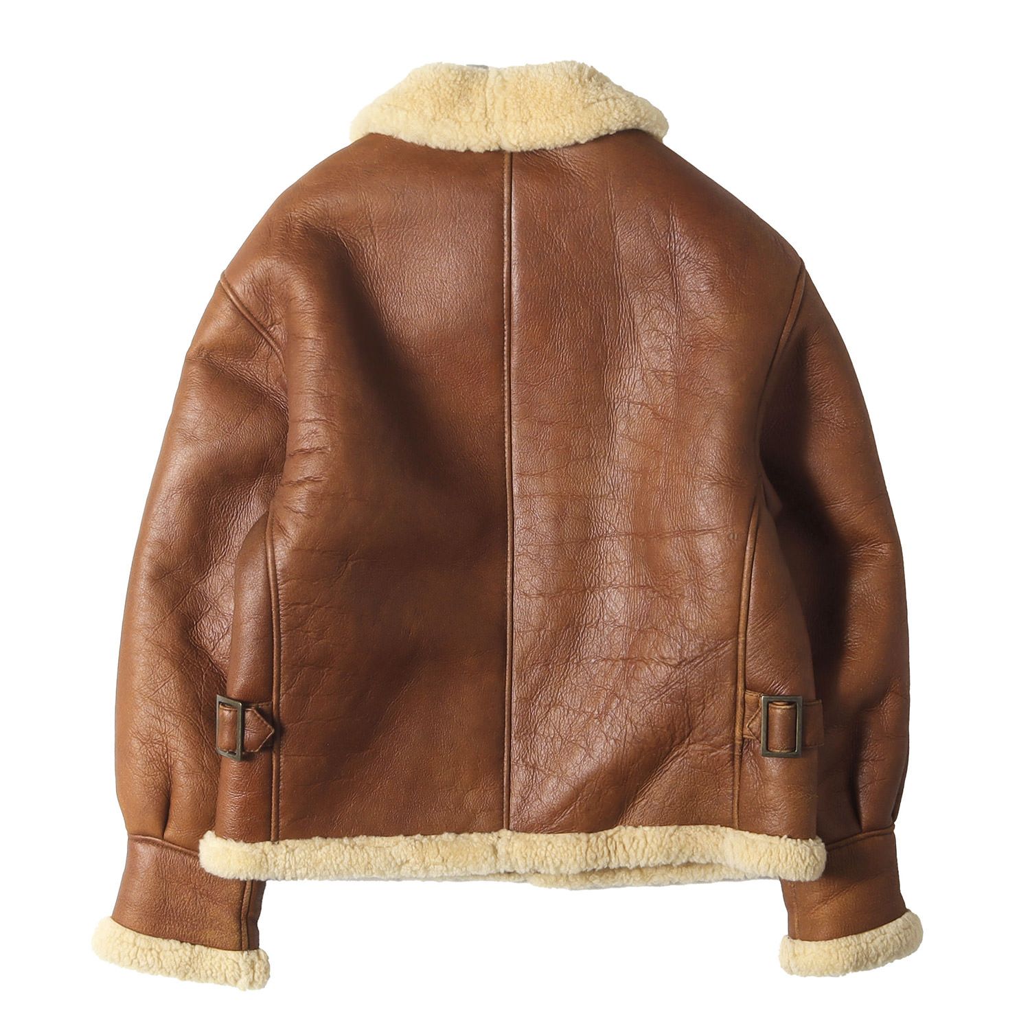 90s - 00s ヴィンテージ古着 ジャケット ブラウン サイズ 90s シープムートン B-3 ボンバージャケット mia coma 90年代 アウター ブルゾン 上着 メンズ