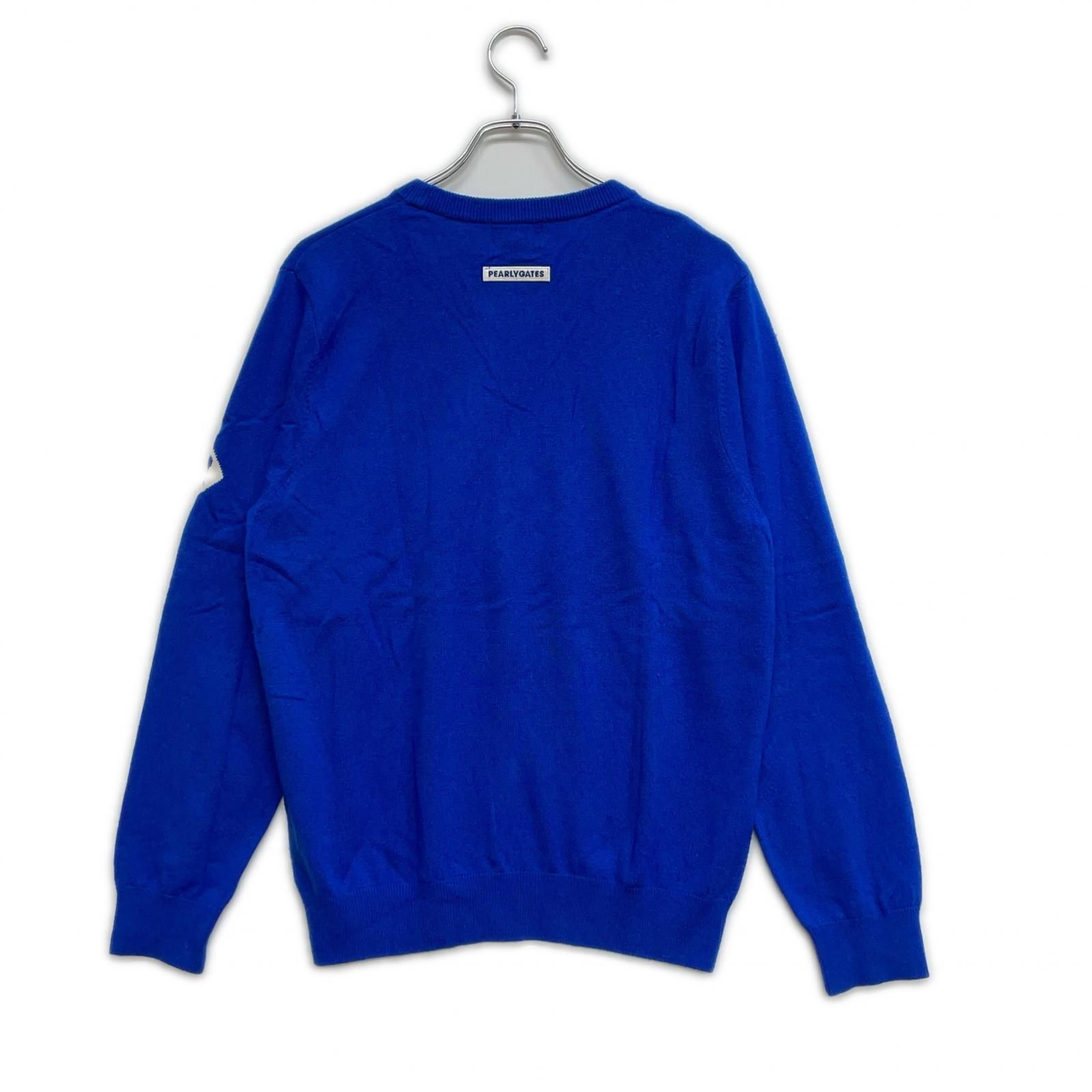 中古 メンズ パーリーゲイツ PEARLY GATES セーター 5(L) 青 ブルー
