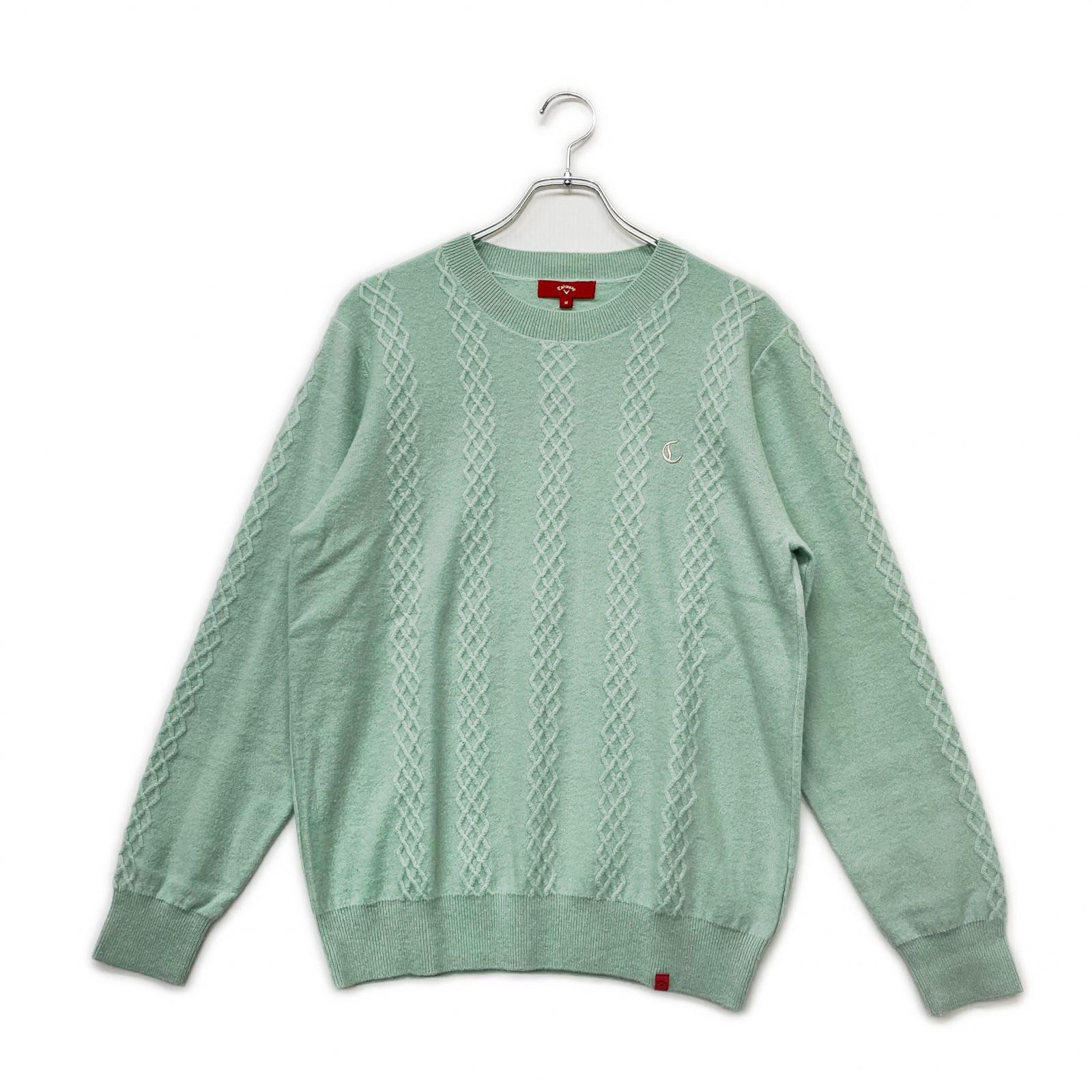 メンズ キャロウェイ Callaway セーター M グリーン系 カシミヤ100% レッドレーベル