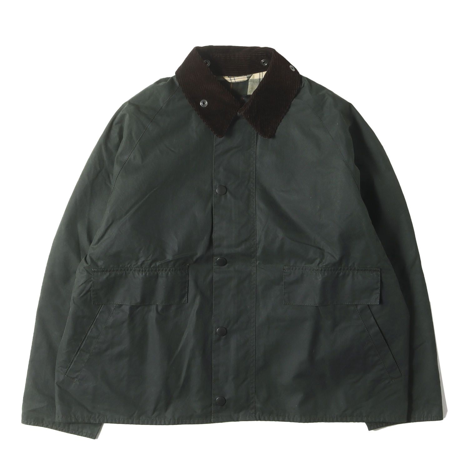 BARBOUR バブアー ジャケット グリーン サイズ:40 | 24AW トランスポート ワックスドコットン ジャケット (TRANSPORT WAX JACKET) | アウター ブルゾン コート 上着【メンズ】【中古】
