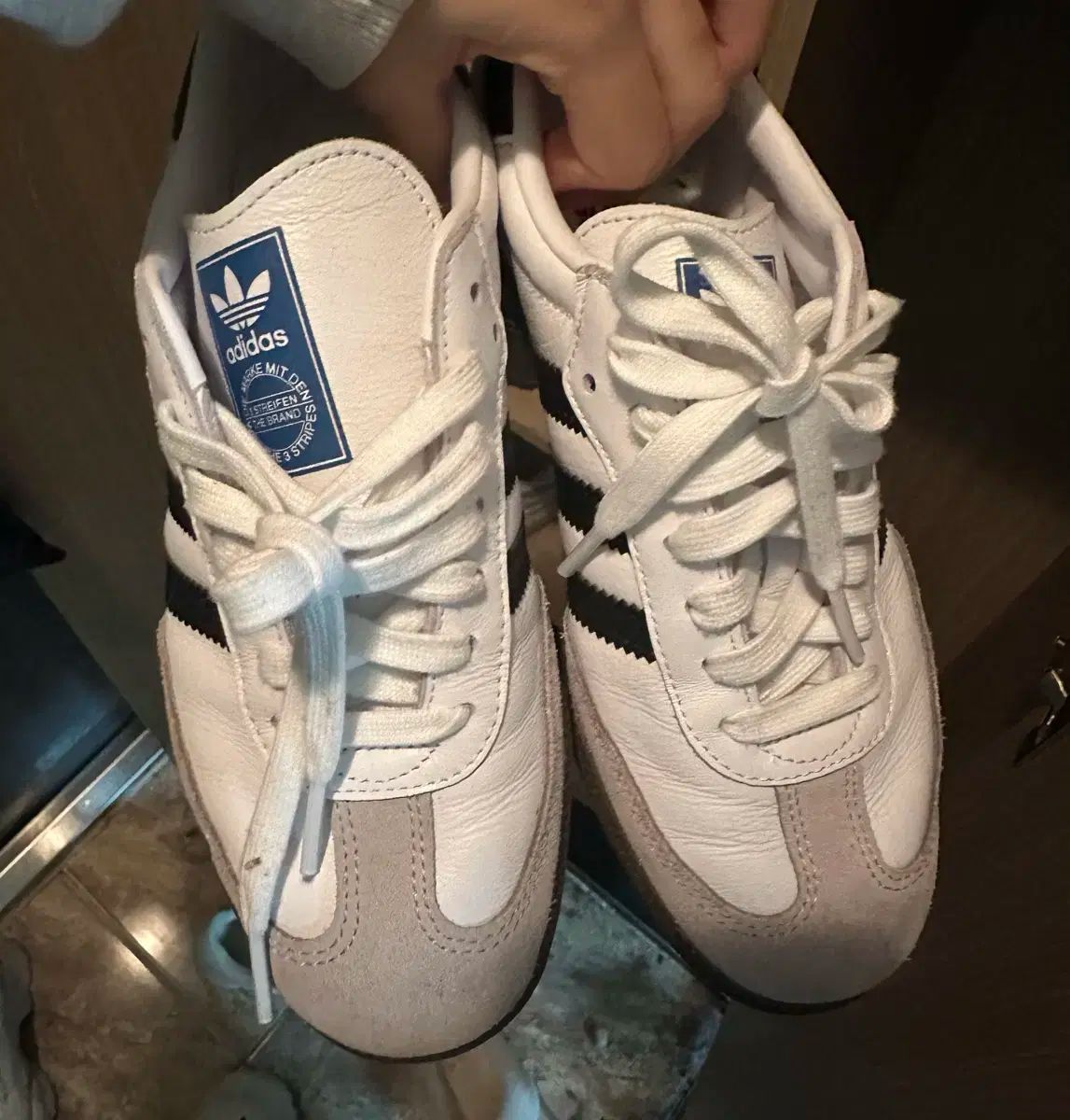 adidas サンバ OG 白 ブラック