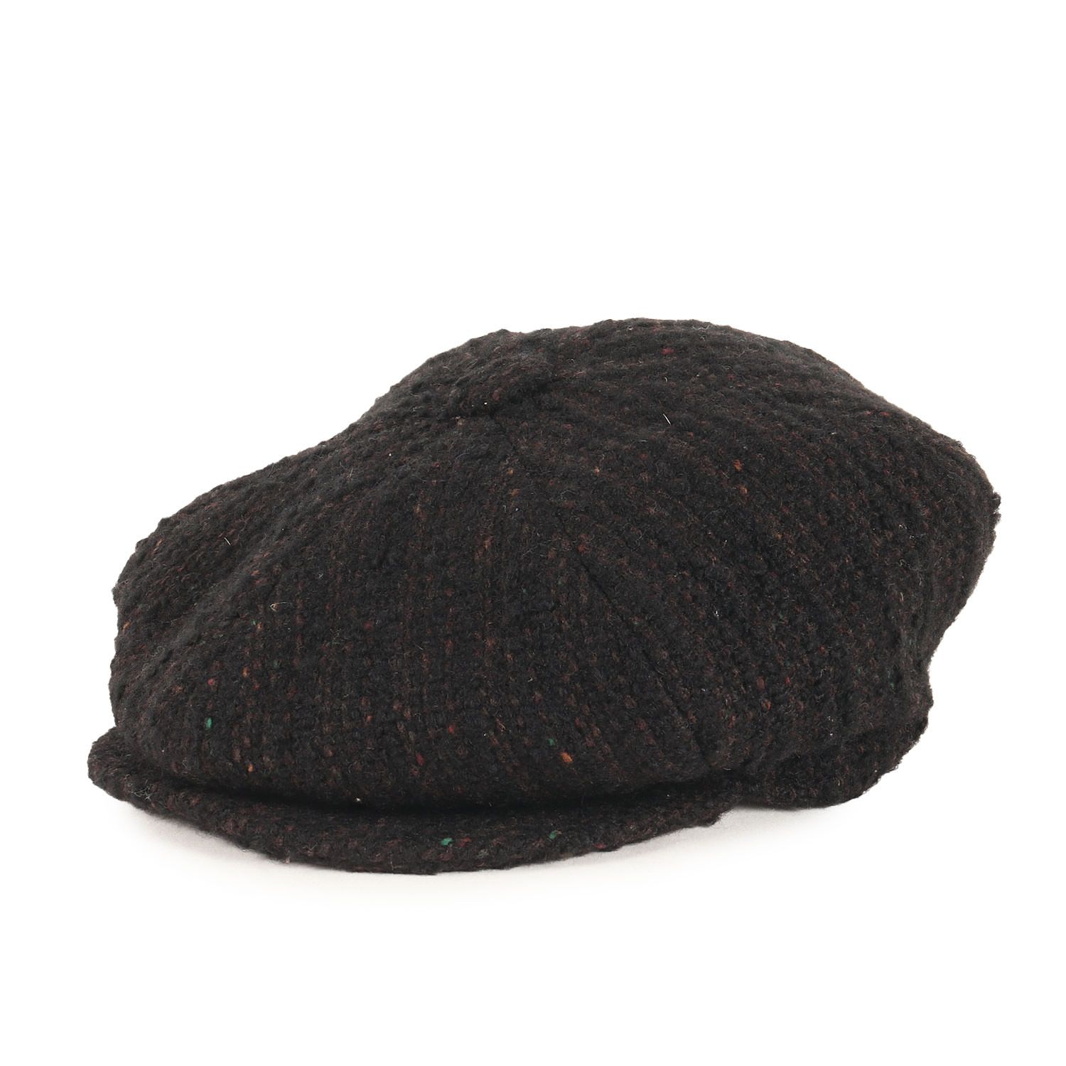 ANATOMICA アナトミカ キャスケット ブラック 黒 サイズ L 60cm ネップ混 ツイード キャスケット ブランド 帽子 メンズ