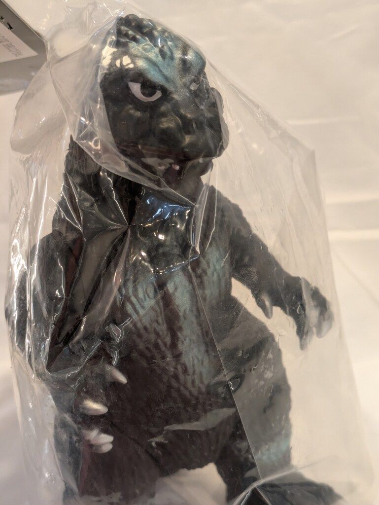 ギガブレイン モスゴジ(黒成型/背びれ青銀塗装/目黒銀) - メルカリ