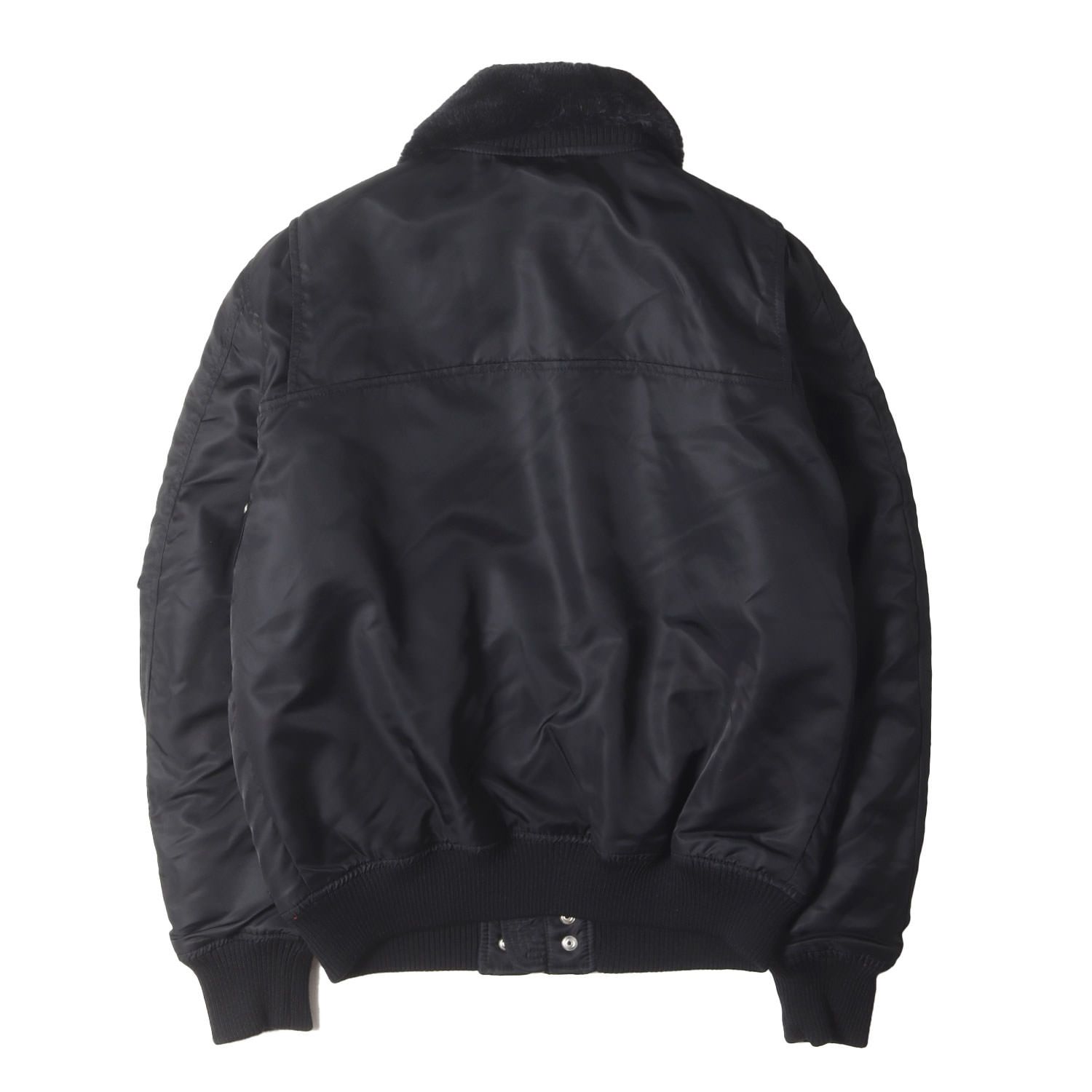 DIESEL ディーゼル ジャケット ブラック 黒 サイズ M フェイクファー付き ミリタリー フライト ボンバー ジャケット W-Slotkin-A 00SIE1 0HATA アウター ブルゾン ジャンパー 上着 メンズ