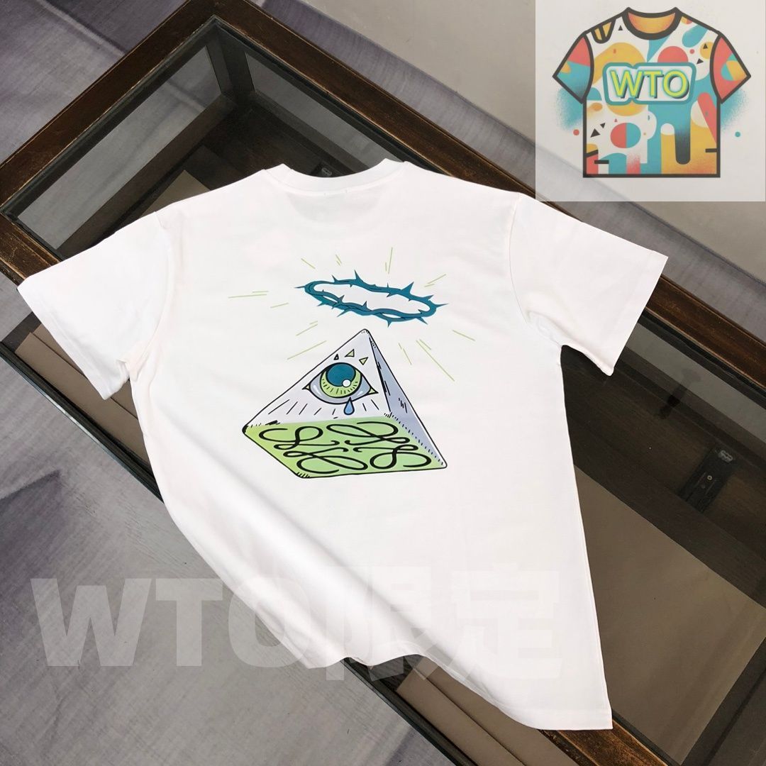 WTO通販 LOEWE 春夏 ロゴプリントTシャツ WTO輸入 WFM 78