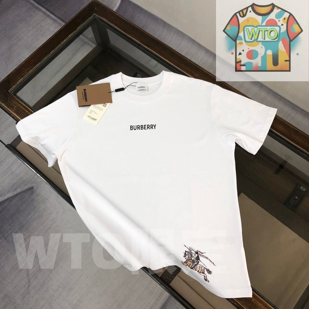 WTO通販 Burberry 春夏 戦馬騎士プリントTシャツ -WTO輸入-KPW72