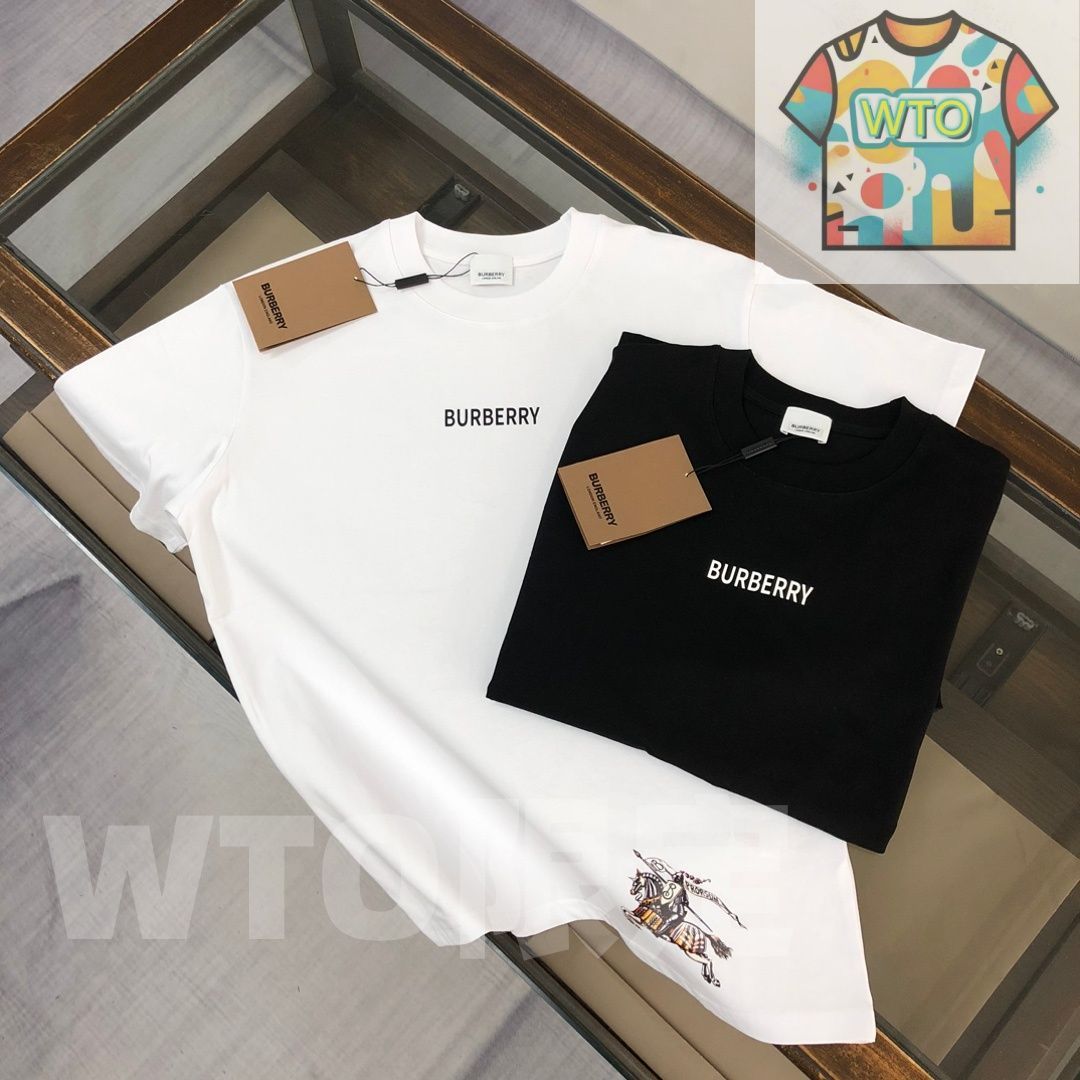 WTO通販 Burberry 春夏 戦馬騎士プリントTシャツ WTO輸入 KPW 72