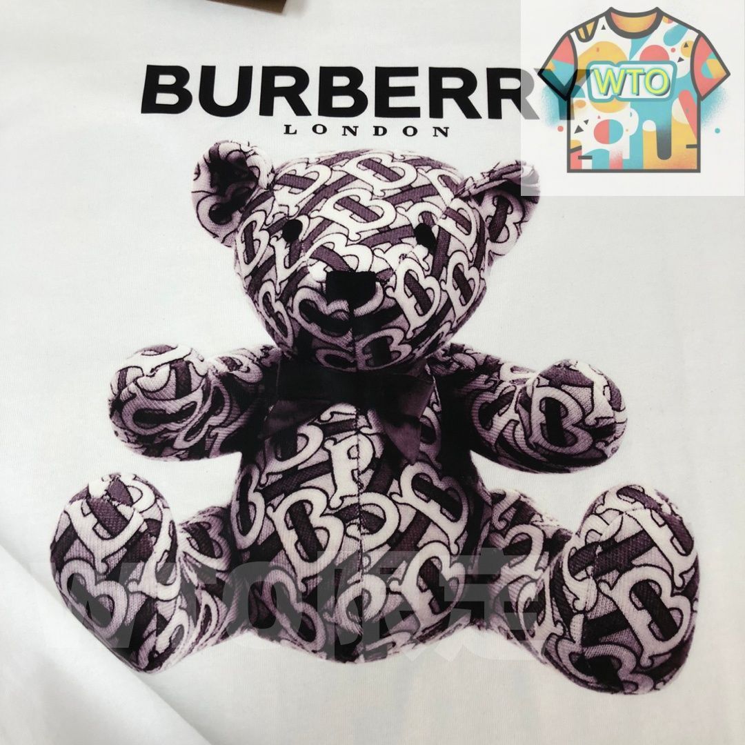 春夏 小熊プリントTシャツ