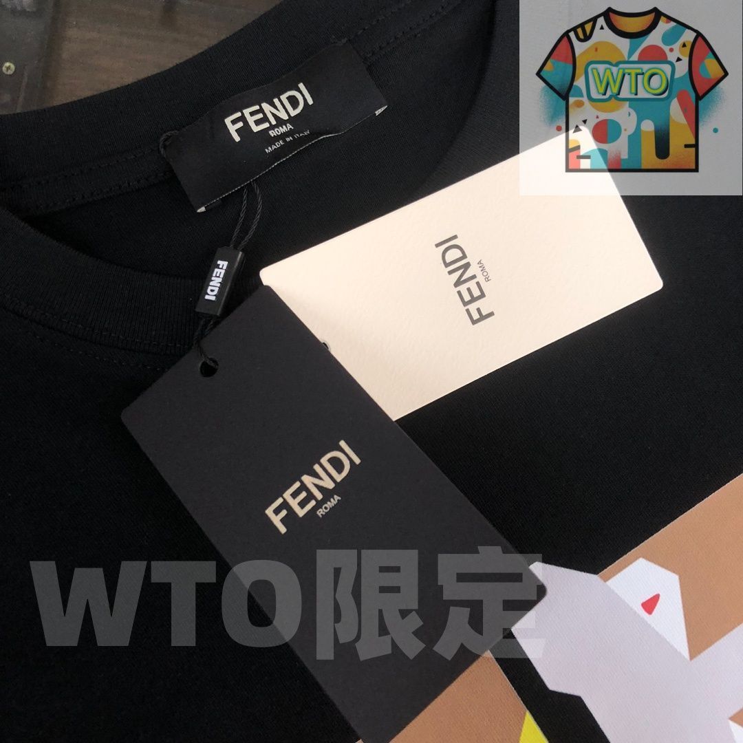  WTO通販 FENDI 春夏 ロゴプリントTシャツ WTO輸入 LCR 02 Tシャツ アパレル キャラクターグッズ