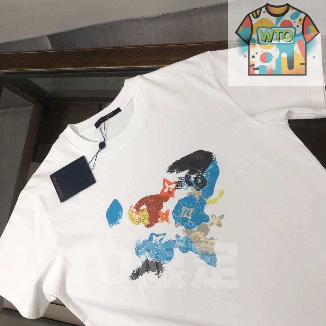 WTO通販 Louis Vuitton 春夏 ロゴプリントTシャツ WTO輸入 IOK 56