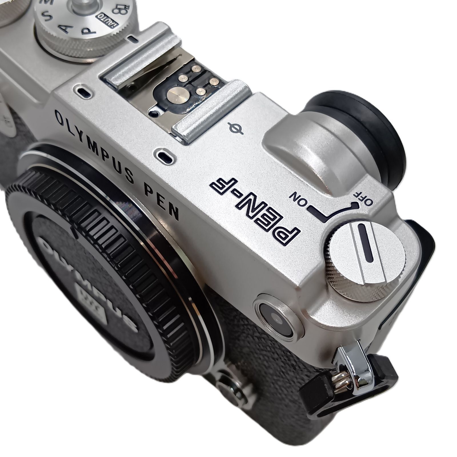 中古| OLYMPUS PEN-F ボディ シルバー ミラーレス一眼デジタルカメラ