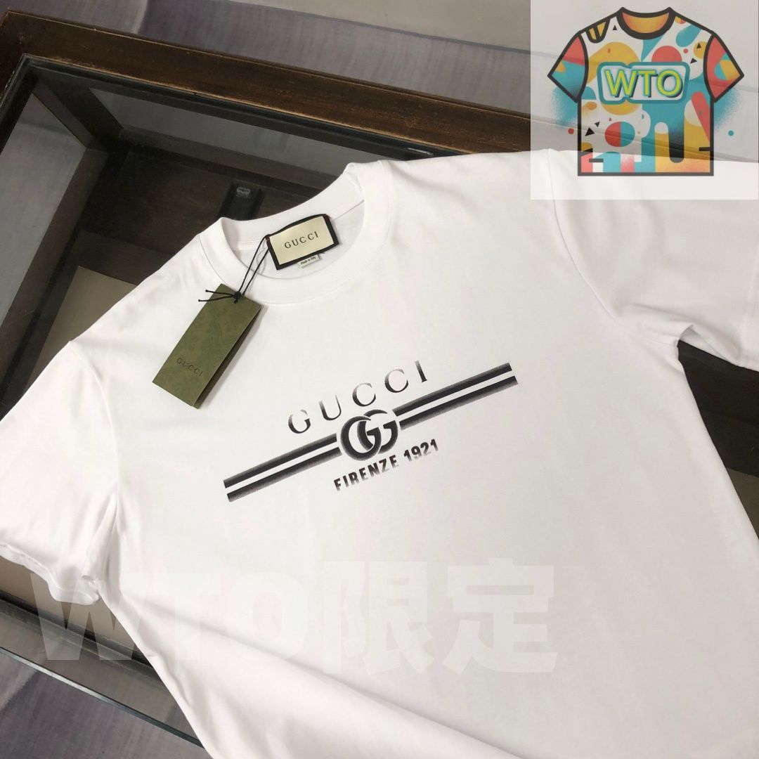  WTO通販 GUCCI クルーネックTシャツ 高品質コットンで快適な着心地 WTO輸入 OEM 77 Tシャツ アパレル キャラクターグッズ