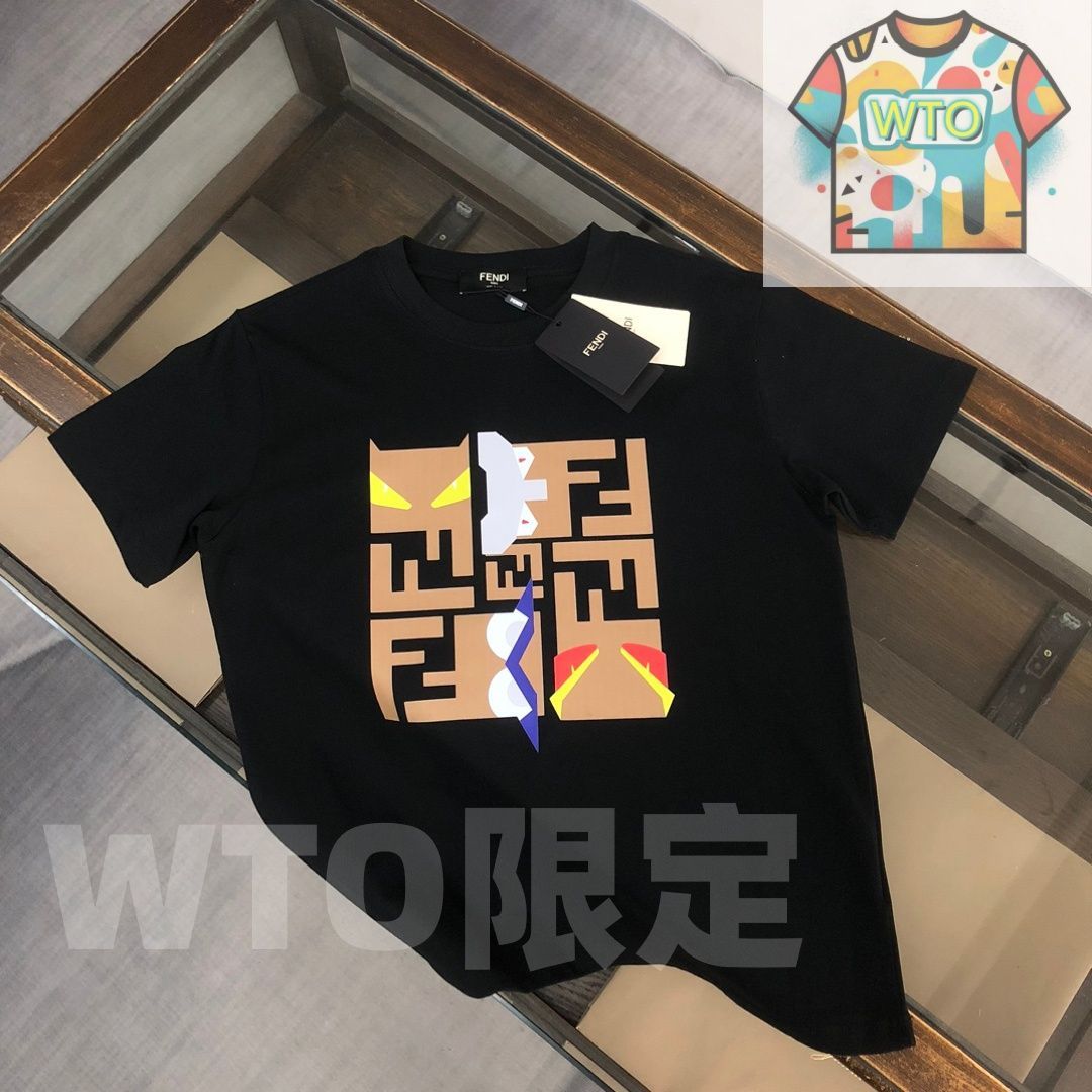 WTO通販 FENDI 春夏 ロゴプリントTシャツ -WTO輸入-LCR02