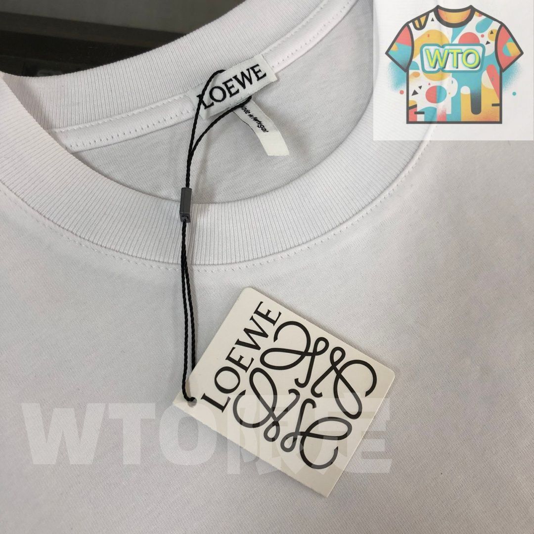  WTO通販 LOEWE 春夏 ロゴプリントTシャツ WTO輸入 WFM 78 Tシャツ アパレル キャラクターグッズ