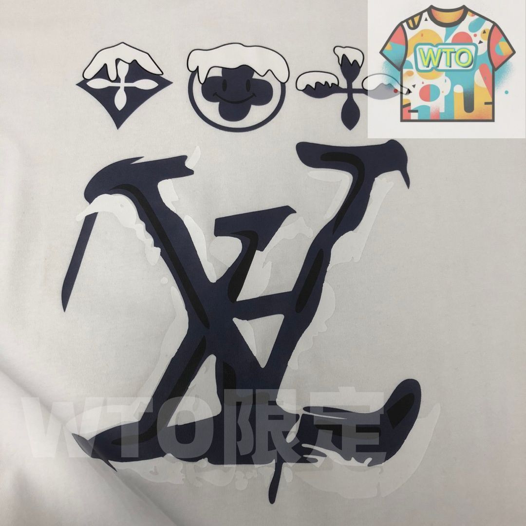 WTO通販 Louis Vuitton 春夏 ロゴプリントTシャツ WTO輸入 IBD 50 Tシャツ アパレル キャラクターグッズ