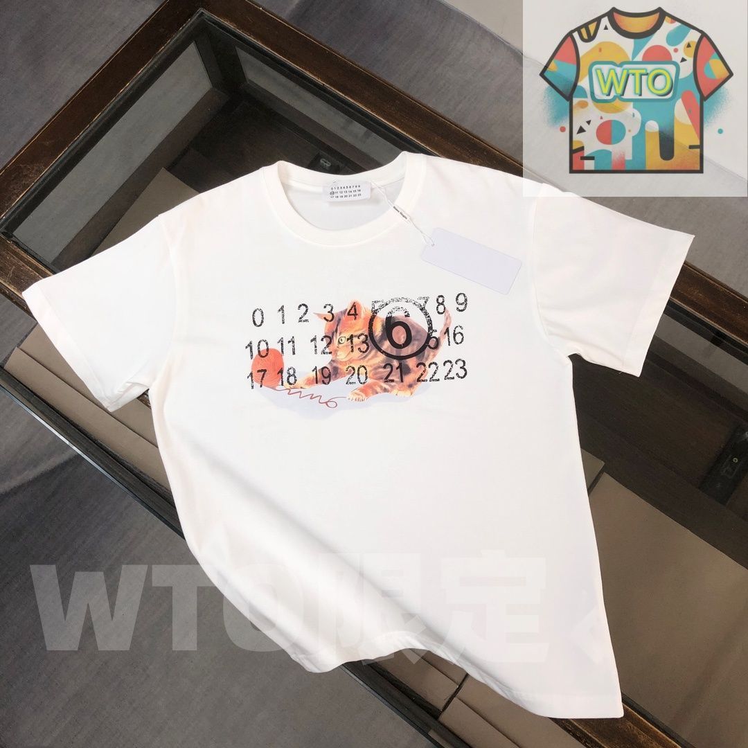 WTO通販 Margiela 春夏 ロゴプリントTシャツ -WTO輸入-KUY61