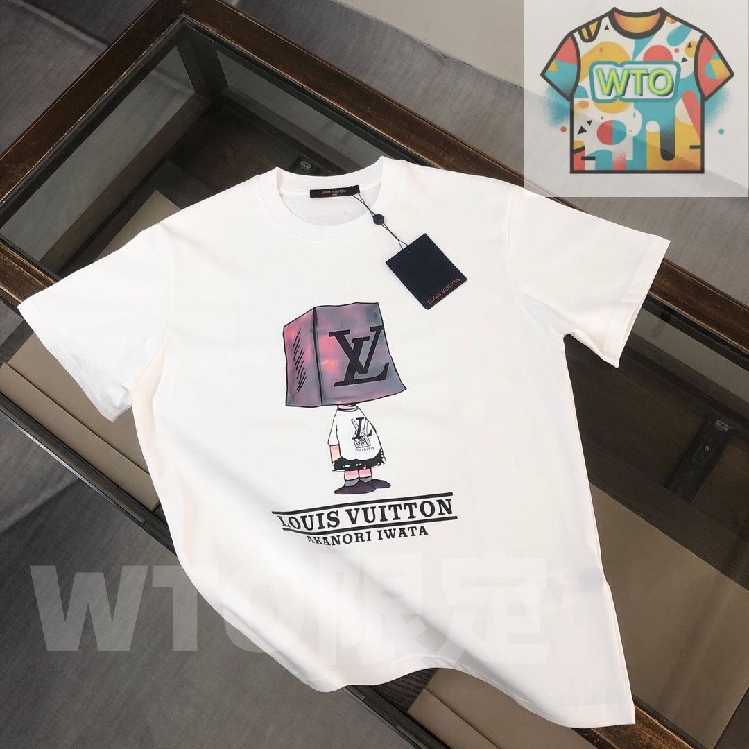 WTO通販 Louis Vuitton クルーネックTシャツ - 高品質コットンで快適な着心地 -WTO輸入-ZLY39