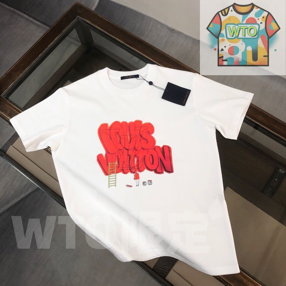 WTO通販 Louis Vuitton クルーネックTシャツ - 高品質コットンで快適な着心地 -WTO輸入-XEV19