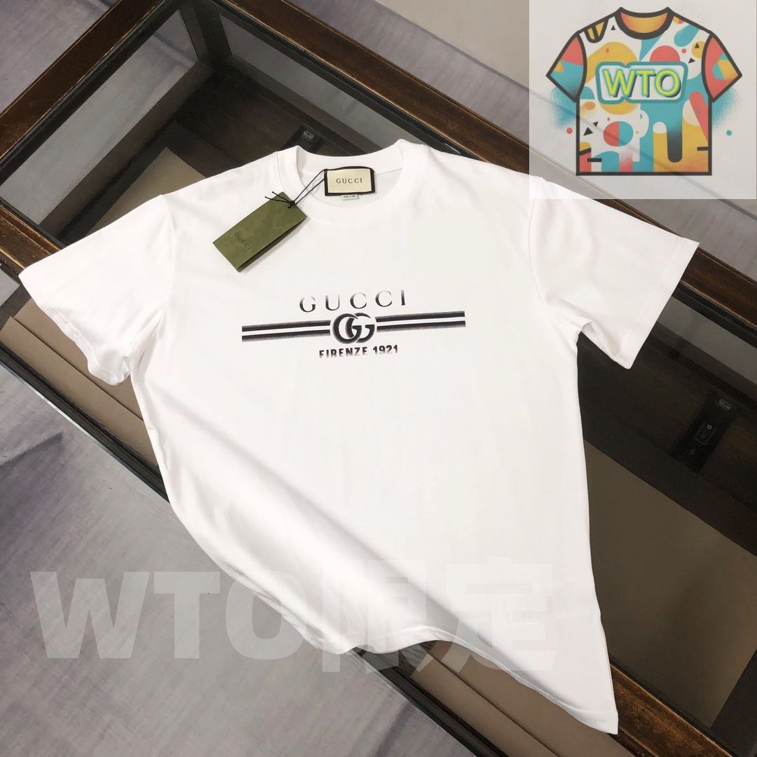 WTO通販 GUCCI クルーネックTシャツ - 高品質コットンで快適な着心地 -WTO輸入-OEM77