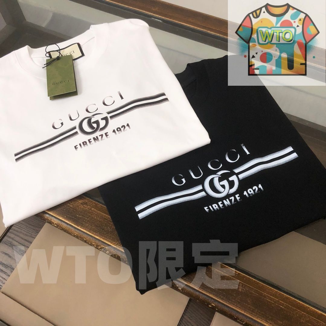 WTO通販 GUCCI クルーネックTシャツ 高品質コットンで快適な着心地 WTO輸入 VEB 71