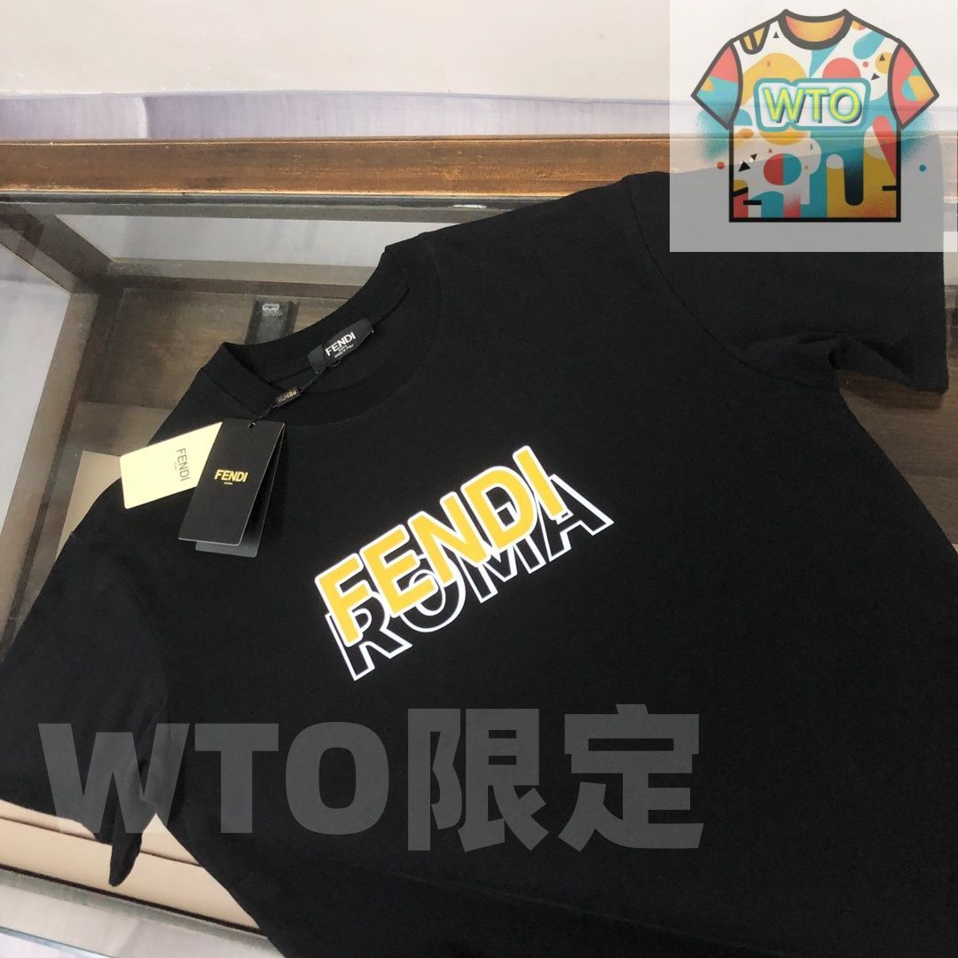 WTO通販 FENDI クルーネックTシャツ 高品質コットンで快適な着心地 WTO輸入 NRF 75