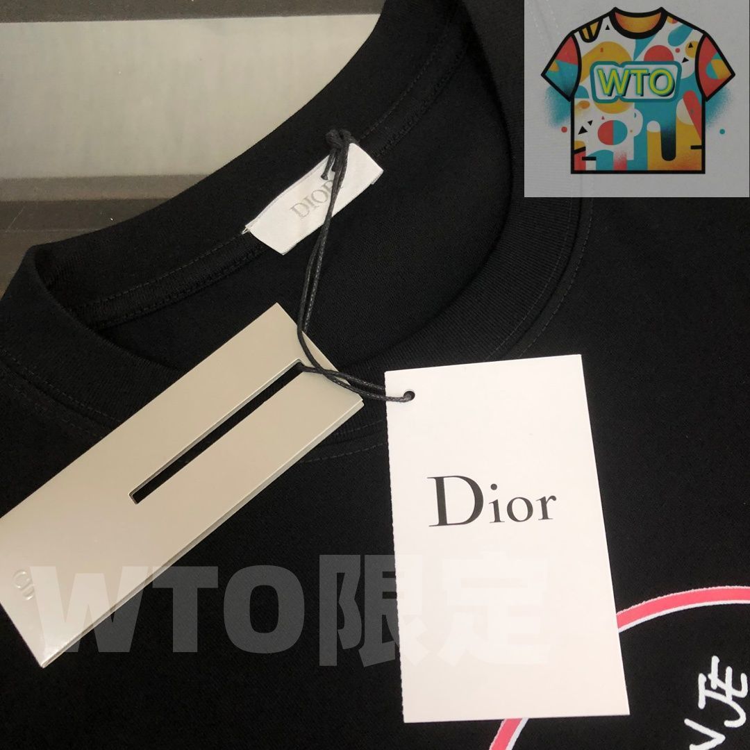  WTO通販 DIOR クルーネックTシャツ 高品質コットンで快適な着心地 WTO輸入 ZDB 84 Tシャツ アパレル キャラクターグッズ