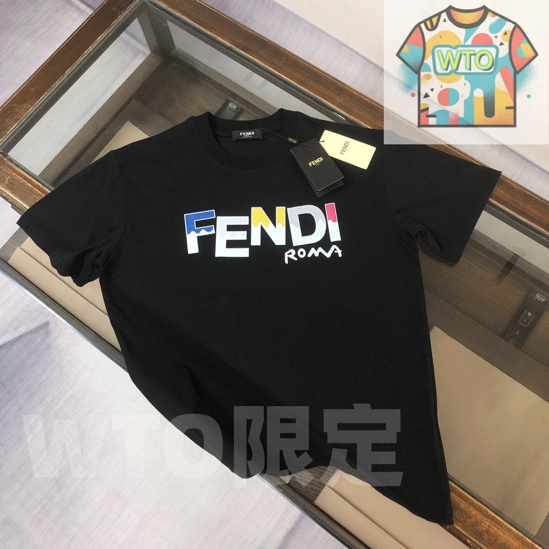 WTO通販 FENDI クルーネックTシャツ - 高品質コットンで快適な着心地 -WTO輸入-FZF48