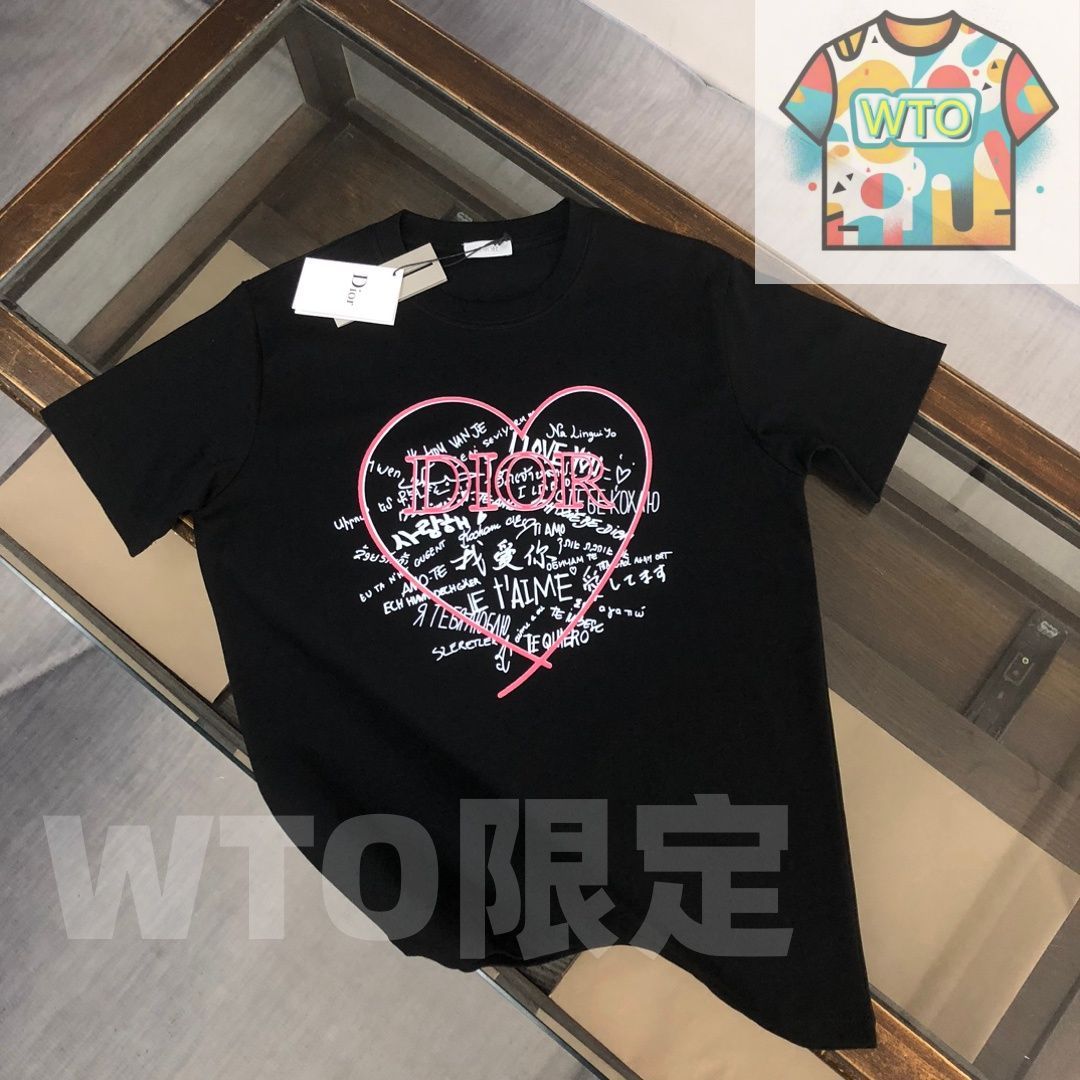 WTO通販 DIOR クルーネックTシャツ - 高品質コットンで快適な着心地 -WTO輸入-WHA97