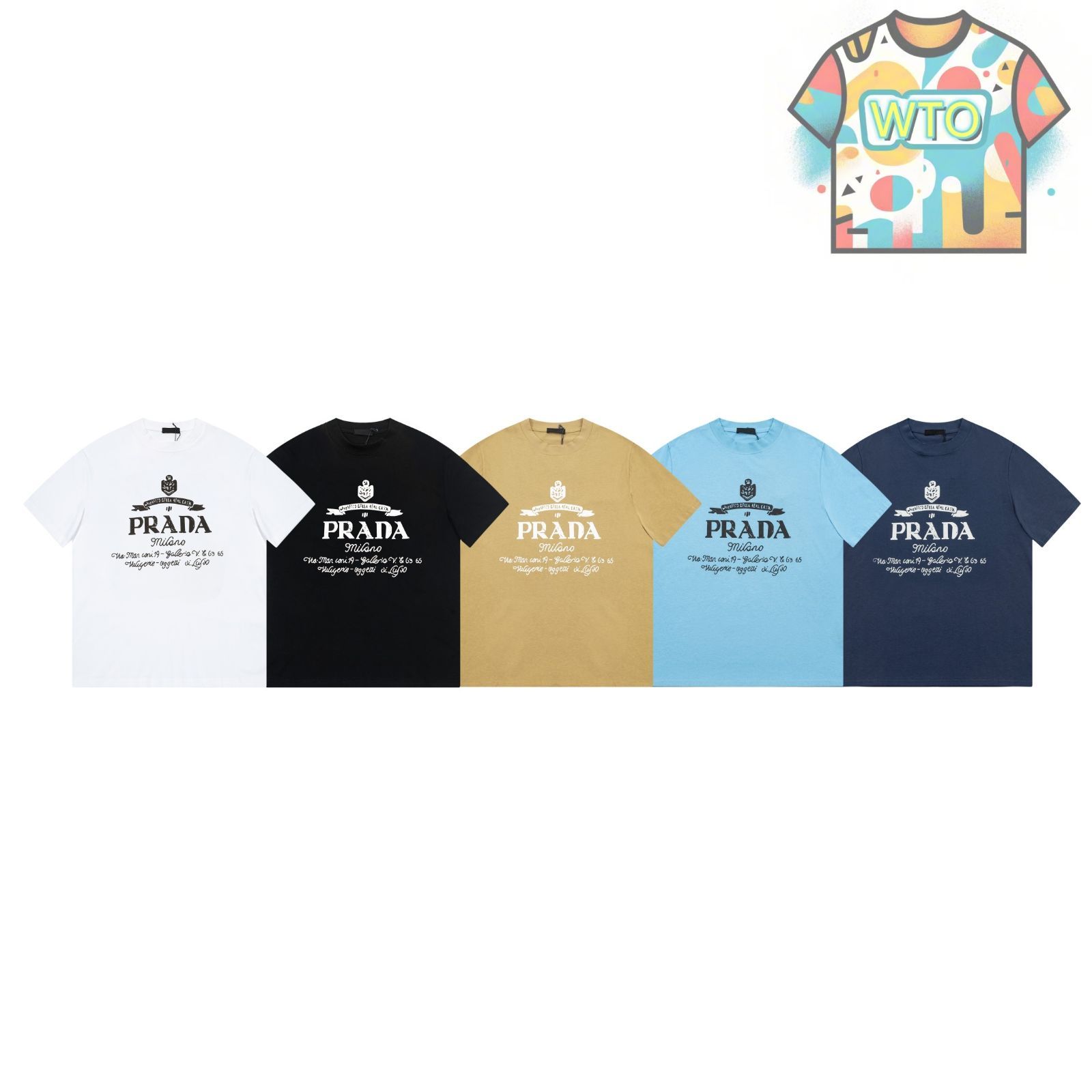 春夏デザイン クルーネックTシャツ