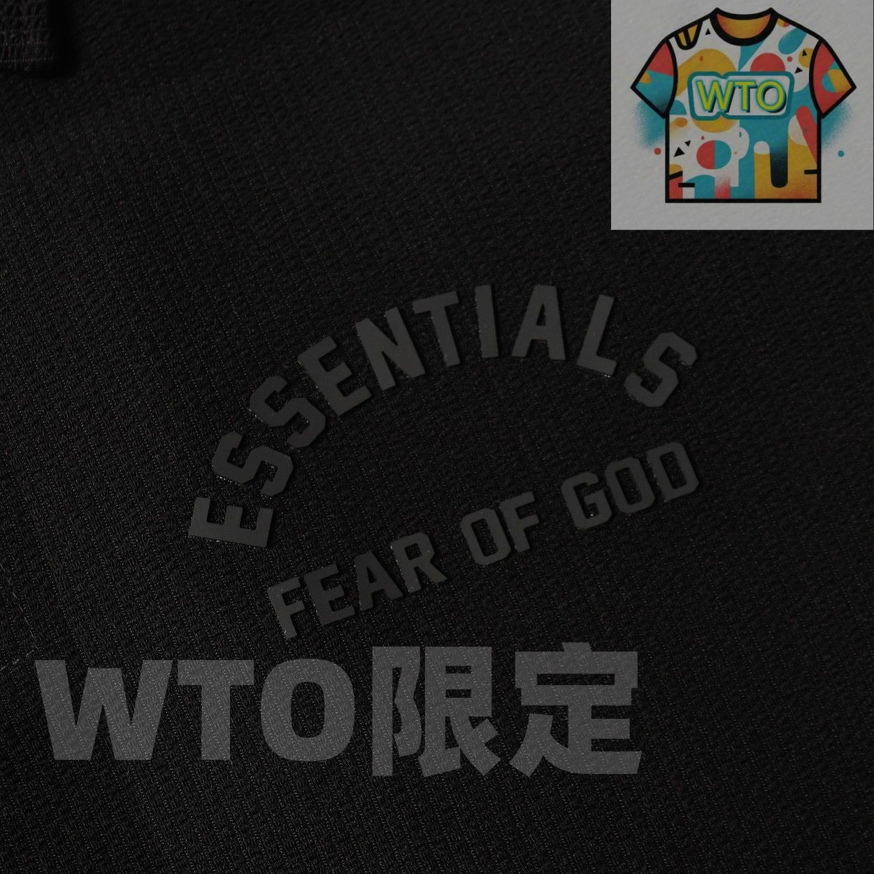 GOD シリコンフラワープリントポロTシャツ