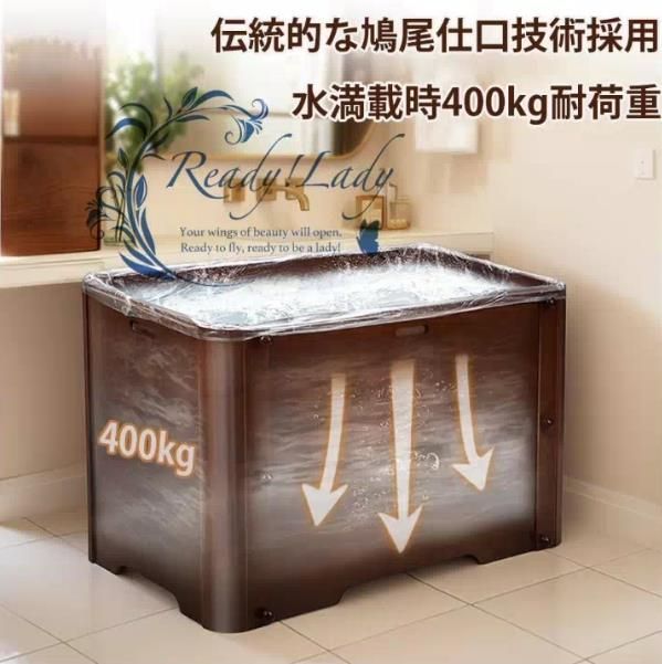 木製浴槽 実用品 伝統的な木製浴槽 大人用 折りたたみ式 無垢材浴槽 お風呂成人バケツ 美容院サウナ 家庭用湯桶 バスバレル 風呂桶 バスタブ 浴槽 お風呂成人バケツ 美容院サウナ 家庭用湯桶 バスバレル バスタブ 長さ1M 100 59 60cm