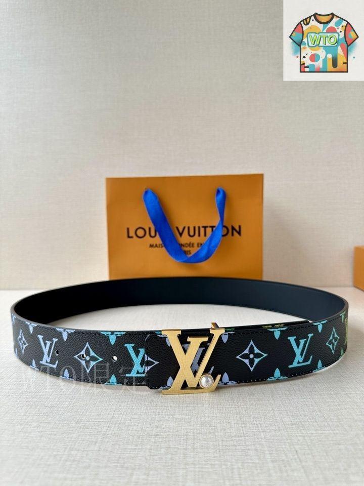 WTO通販 Louis Vuitton Initiales ルイヴィトン イニシャルズ レザーベルト WTO輸入 NDC 89