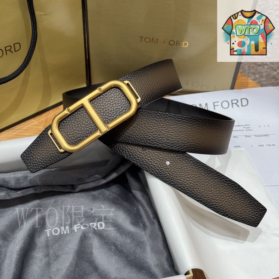 WTO通販 Tom Ford トムフォード ダブルフェイスベルト WTO輸入 KDY 50 ベルト 小物 メンズ