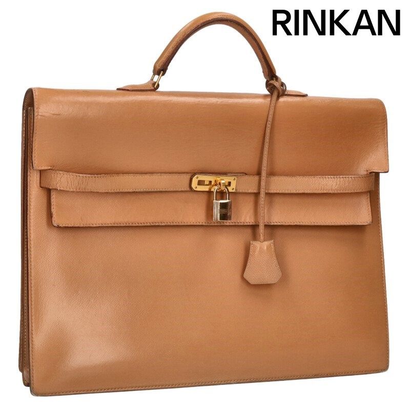 エルメス ケリーデペッシュ38 B G金具クシュベルレザーブリーフバッグ メンズ