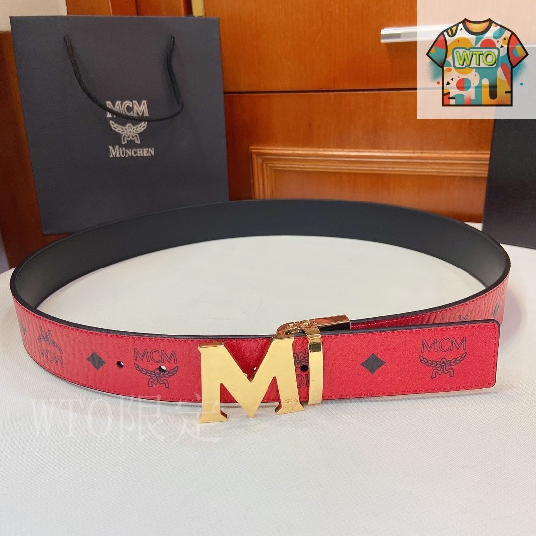 WTO通販 MCM ムービー クラウス ダブルフェイスベルト-WTO輸入-LFF58