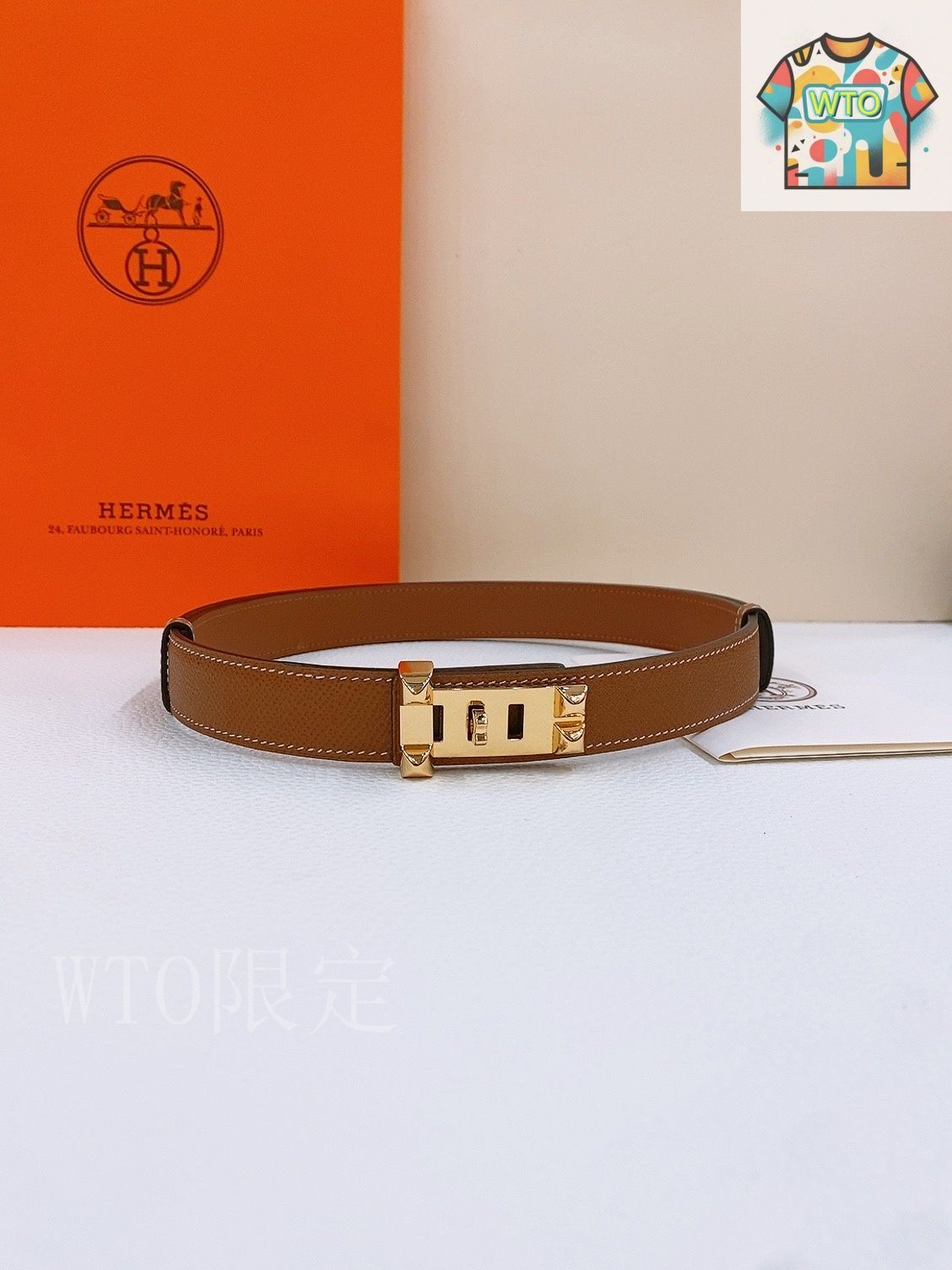 WTO通販 Herm s エルメス Madame レザーベルト-WTO輸入-HLM62