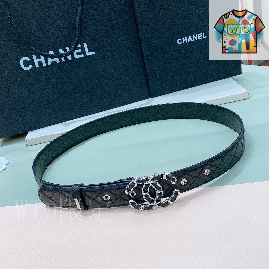 WTO通販 Chanel シャネル レザーベルト-WTO輸入-NUA99
