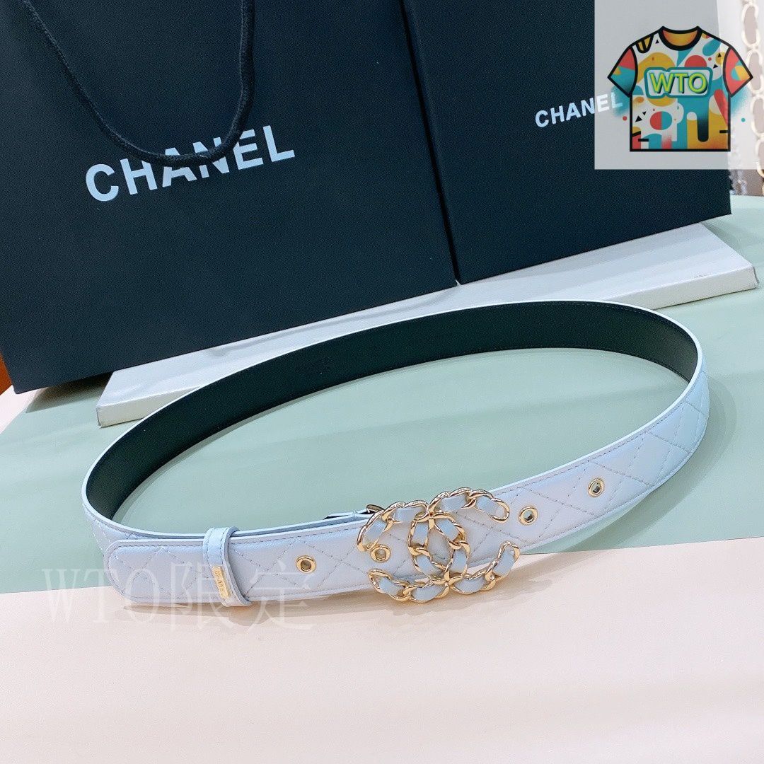 WTO通販 Chanel シャネル レザーベルト-WTO輸入-RBM36