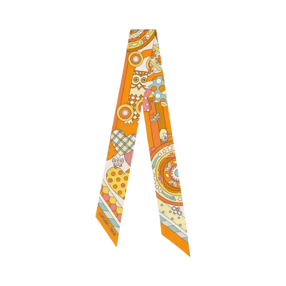 エルメス フクロウ ツイリー オレンジ